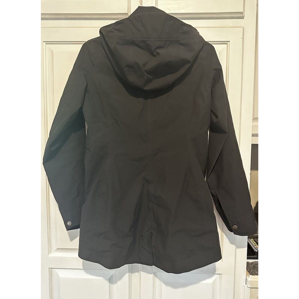 Marmot Womens Zippered High Neck Long Sleeved Hooded Rain Jacket Black Size XS - Picture 7 of 9